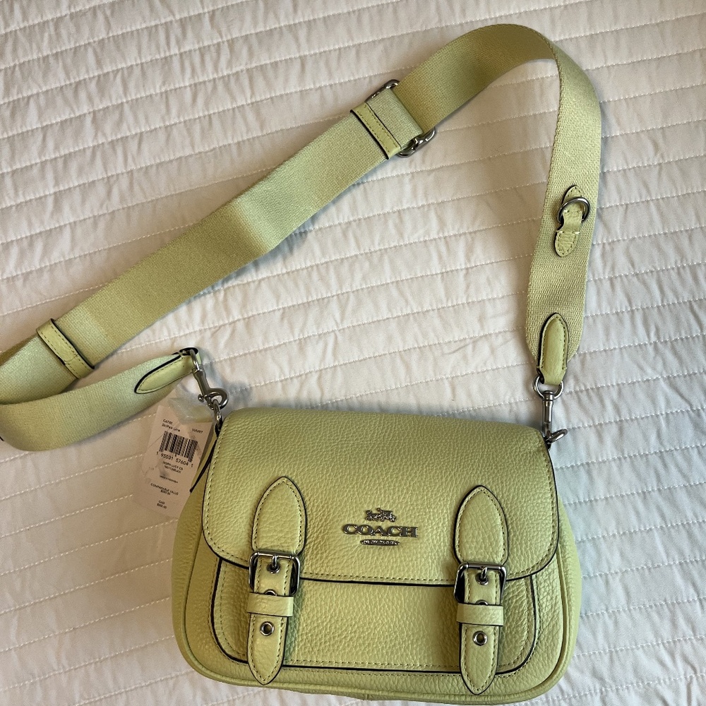 NWT Coach Mint Lime Green Crossbody or Shoulder Bag